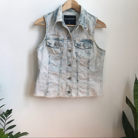 Maurices Jackets & Blazers - Cropped Denim Vest